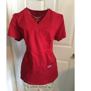 Red Grey's Anatomy scrub top